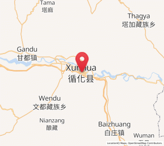 Map of Jishi, Qinghai