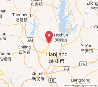 Map of Jishui, Guangdong