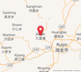 Map of Jiubao, Jiangxi