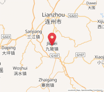 Map of Jiubei, Guangdong