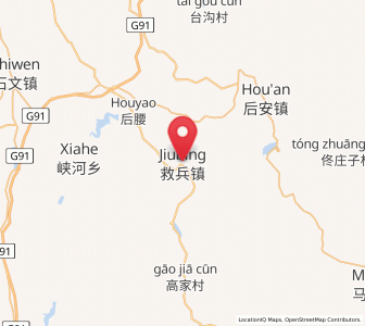 Map of Jiubing, Liaoning