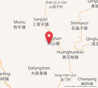 Map of Jiucaigou, Liaoning