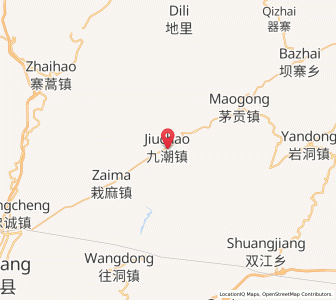 Map of Jiuchao, Guizhou
