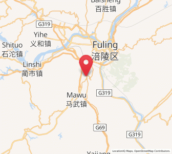 Map of Jiudian, Chongqing