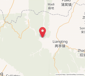 Map of Jiufang, Shaanxi