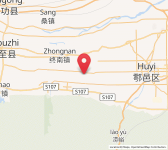 Map of Jiufeng, Shaanxi