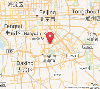 Map of Jiugong, Beijing