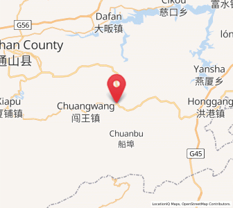 Map of Jiugongshan, Hubei