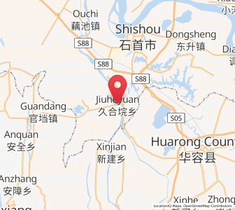 Map of Jiuheyuan, Hubei