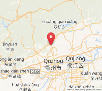 Map of Jiuhua, Zhejiang