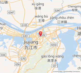 Map of Jiujiang, Jiangxi