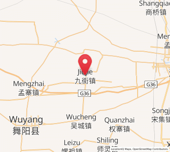 Map of Jiujie, Henan