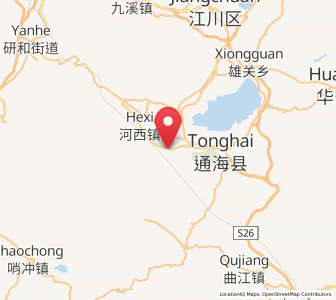 Map of Jiujie, Yunnan