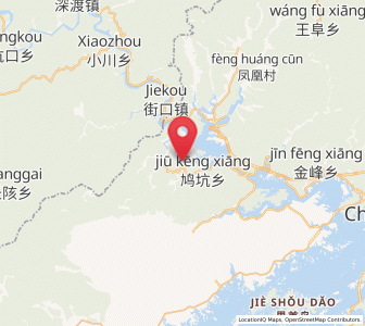 Map of Jiukeng, Zhejiang
