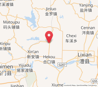 Map of Jiuli, Hunan