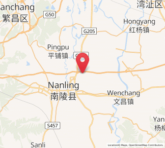 Map of Jiulian, Anhui