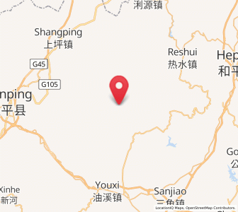 Map of Jiulian, Guangdong