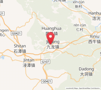 Map of Jiulong, Guangdong