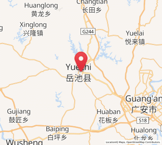 Map of Jiulong, Sichuan