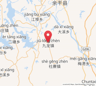 Map of Jiulong, Jiangxi