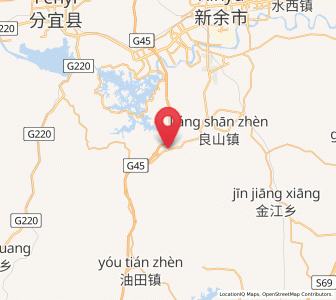 Map of Jiulongshan, Jiangxi
