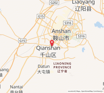 Map of Jiupu, Liaoning