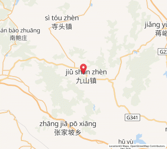 Map of Jiushan, Shandong