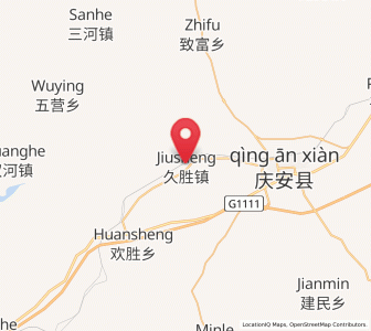 Map of Jiusheng, Heilongjiang
