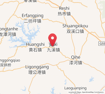 Map of Jiuxi, Hunan