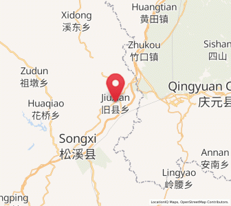 Map of Jiuxian, Fujian