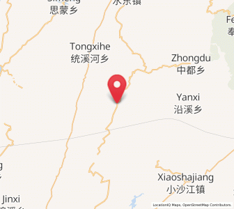 Map of Jiuxijiang, Hunan