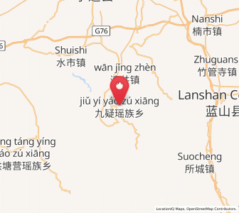 Map of Jiuyi, Hunan