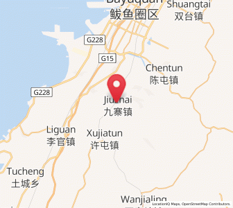 Map of Jiuzhai, Liaoning