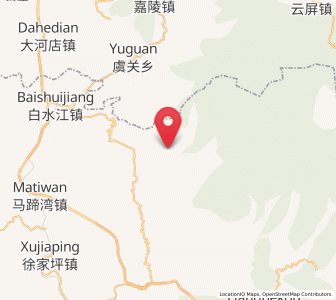 Map of Jiuzhongjin, Shaanxi
