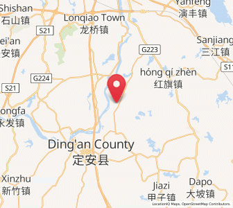 Map of Jiuzhou, Hainan