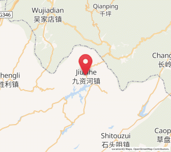 Map of Jiuzihe, Hubei