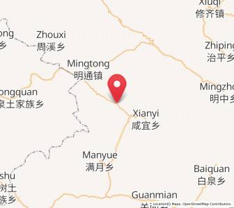Map of Jiwu, Chongqing
