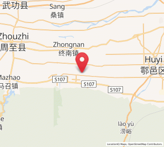 Map of Jixian, Shaanxi