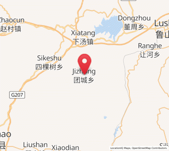 Map of Jizhong, Henan
