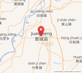 Map of Juancheng, Shandong