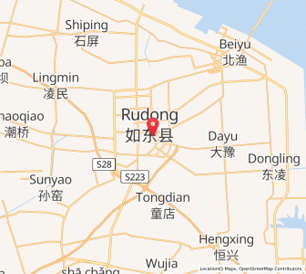 Map of Juegang, Jiangsu