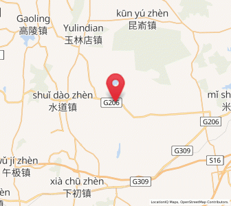 Map of Jugezhuang, Shandong