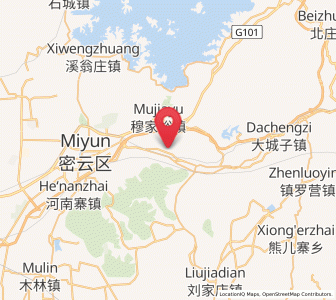 Map of Jugezhuang, Beijing
