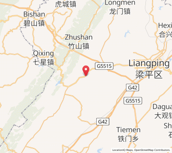 Map of Jukui, Chongqing