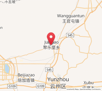 Map of Jule, Shanxi