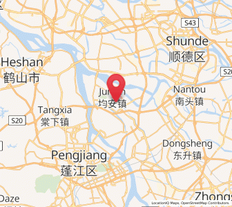 Map of Jun’an, Guangdong