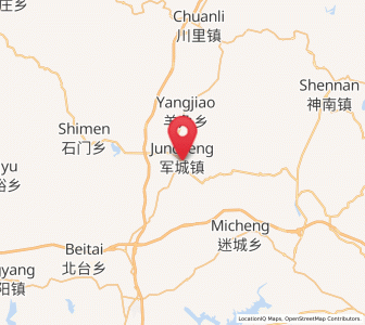 Map of Juncheng, Hebei