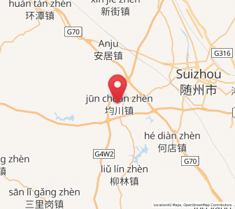 Map of Junchuan, Hubei