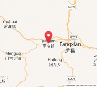 Map of Jundian, Hubei