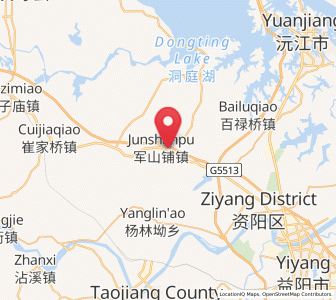 Map of Junshanpu, Hunan